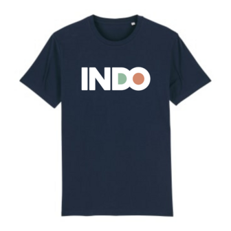 T-shirt donkerblauw Indo