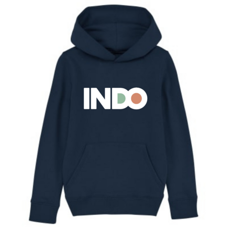 Hoodie donkerblauw Indo