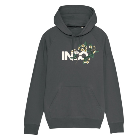 Hoodie Anthracite Plumeria